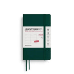 LCHT Agenda A6 Semainier Souple - Anglais-Agenda-Leuchtturm 1917-2026-Forest green-A6-Papeterie du Dôme