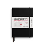 LCHT Agenda B5 Mensuel & Carnet Souple - Anglais-Agenda-Leuchtturm 1917-2026-Noir-B5-Papeterie du Dôme