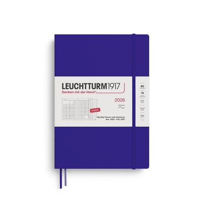 LCHT Agenda B5 Mensuel & Carnet Souple - Anglais-Agenda-Leuchtturm 1917-2026-Ink-B5-Papeterie du Dôme