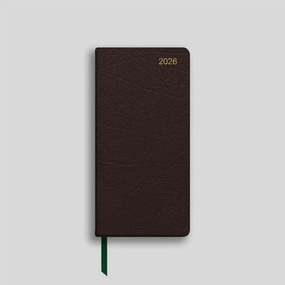 LSM Agenda Worcester Pocket Semainier-Agenda-Leathersmith of London-2026-Marron-Papeterie du Dôme