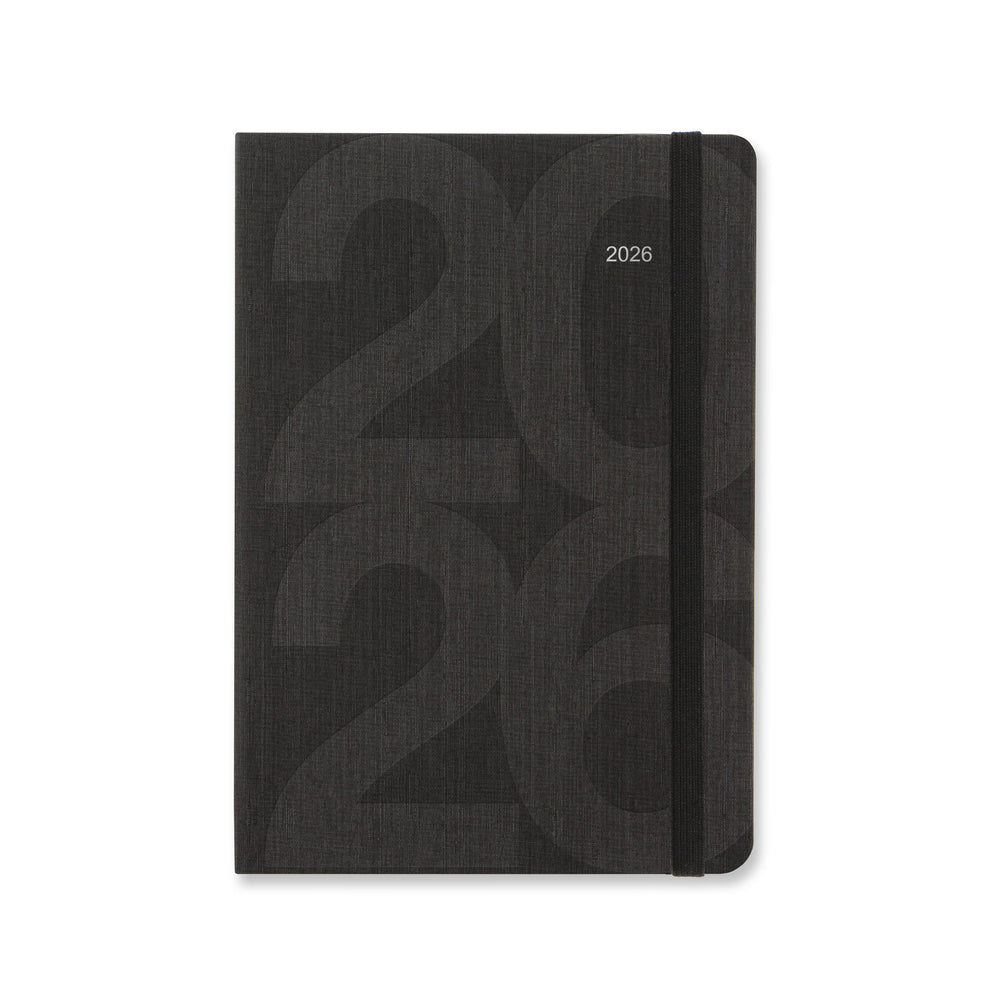 Letts Agenda Block A5 Semainier-Agenda-Letts-2026-Noir-Papeterie du Dôme