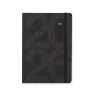 Letts Agenda Block A5 Semainier-Agenda-Letts-2026-Noir-Papeterie du Dôme