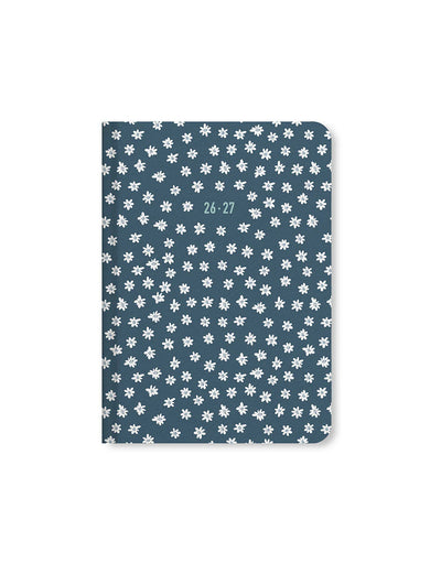 Letts Agenda Daisies A6 Semainier Académique-Agenda-Letts-2026-2027-Bleu-Papeterie du Dôme