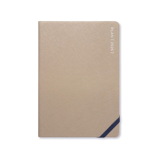 Letts Agenda Serene A5 Semainier-Agenda-Letts-2026-Taupe-Papeterie du Dôme