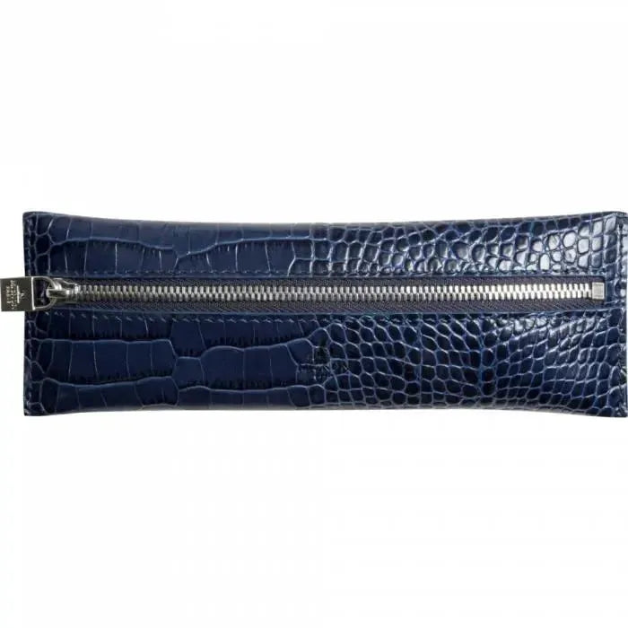 MGN Trousse Plate Zip Savannah-Trousse-Mignon-Bleu marine-Papeterie du Dôme