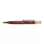MKS Plaqué Or Laiton Stylo Bille-Stylo Bille-Mark's-Red Brown-Papeterie du Dôme