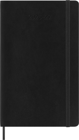 MSK Agenda Journalier Souple 18 mois-Agenda-Moleskine-2026-2027-Noir-Large 13x21-Papeterie du Dôme