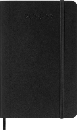 MSK Agenda Semainier & Carnet Souple 18 mois-Agenda-Moleskine-2026-2027-Noir-Pocket 9x14-Papeterie du Dôme