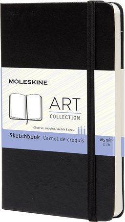 MSK Album Croquis Art Collection-Carnet-Moleskine-Noir-Pocket 9x14-Croquis-Papeterie du Dôme