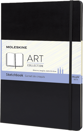 MSK Album Croquis Art Collection-Carnet-Moleskine-Noir-A4 21x29,7-Croquis-Papeterie du Dôme