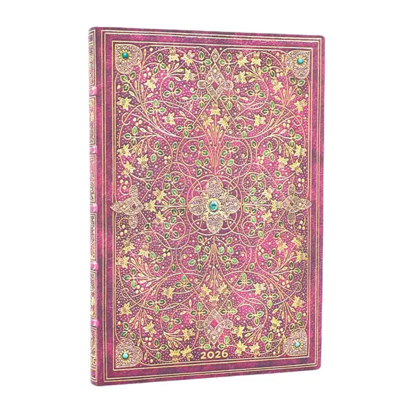 PBKS Agenda Midi Semainier Vertical Flexis-Agenda-Paperblanks-2026-Diamond Jubilee-Papeterie du Dôme