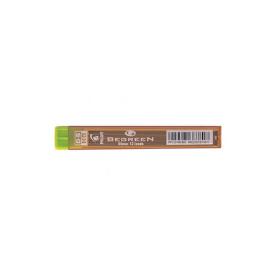 PLT Etui de 12 Mines Begreen-Mines-Pilot Basics-0.5 mm-HB-Papeterie du Dôme