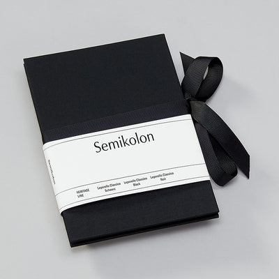SMK Leporello Classico-Album Photo-Semikolon-A6-Noir-Noir-Papeterie du Dôme