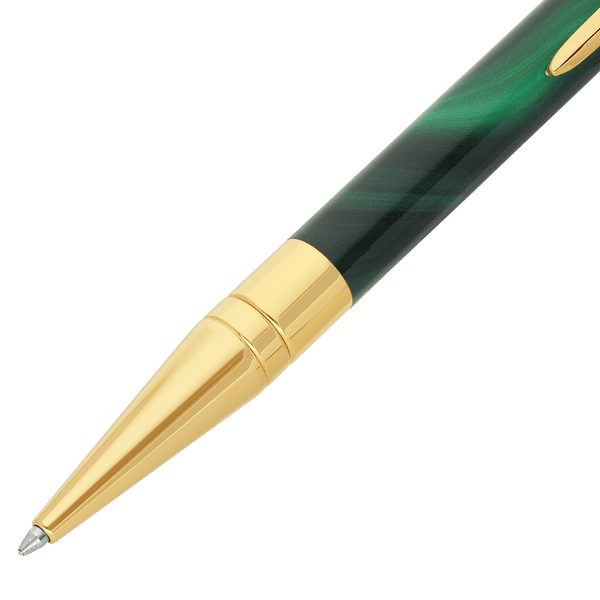 STD Initial Géode Vert Doré Stylo Bille-Stylo Bille-S.T. Dupont-Papeterie du Dôme