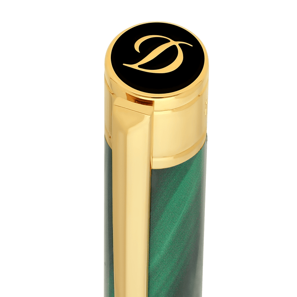 STD Initial Géode Vert Doré Stylo Bille-Stylo Bille-S.T. Dupont-Papeterie du Dôme