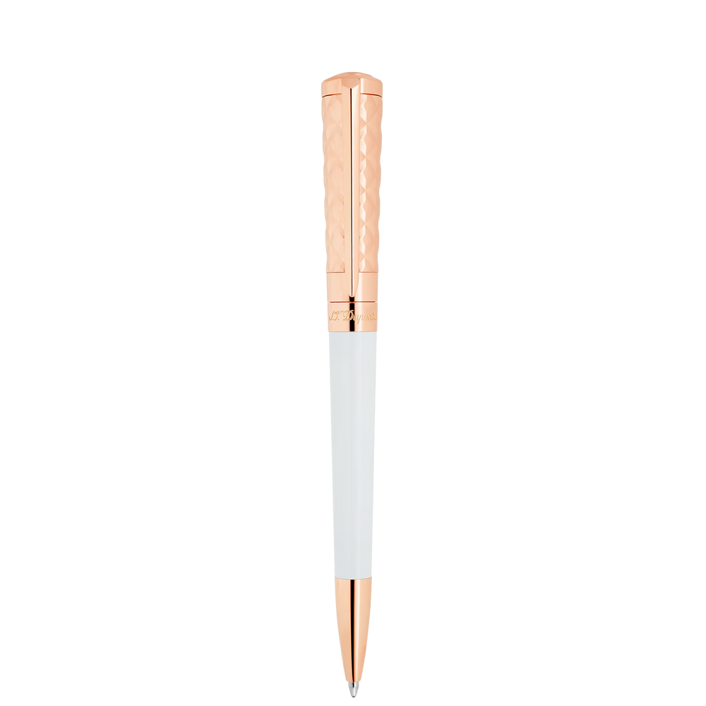 Stylo Bille S.T. Dupont Liberté Blanc Or-Stylo Bille-S.T. Dupont-Papeterie du Dôme