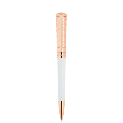 Stylo Bille S.T. Dupont Liberté Blanc Or-Stylo Bille-S.T. Dupont-Papeterie du Dôme