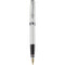 DPM Excellence A2 White Chrome Pearl Fountain Pen 14ct