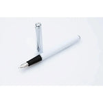 Stylo Plume Diplomat Traveller Snow White - Blanc-Stylo Plume-Diplomat-Papeterie du Dôme