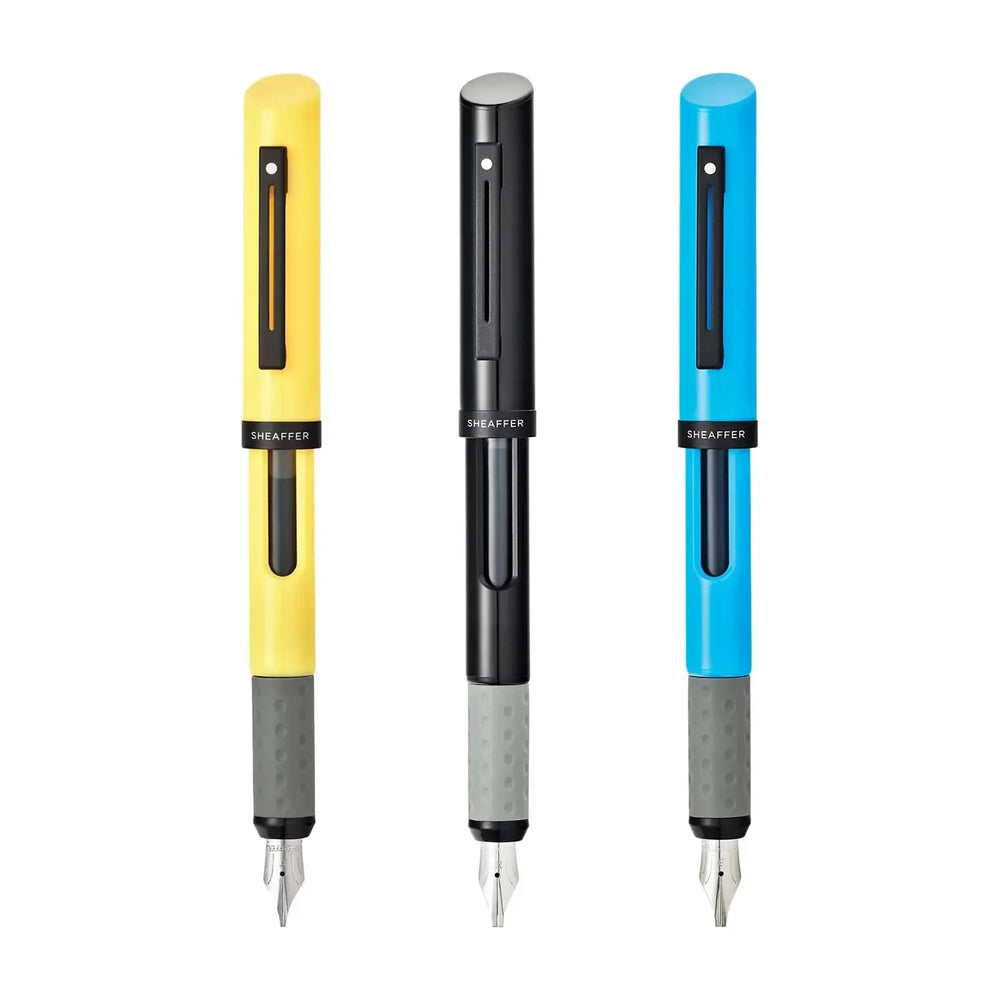 Stylo Plume Sheaffer Calligraphique Noir Bleu Jaune-Stylo Plume-Sheaffer-Papeterie du Dôme