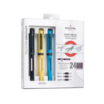 Stylo Plume Sheaffer Calligraphique Noir Bleu Jaune-Stylo Plume-Sheaffer-Papeterie du Dôme