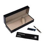 Stylo Plume Sheaffer Sagaris Noir Chrome et Doré-Stylo Plume-Sheaffer-Papeterie du Dôme