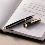 Stylo Plume Sheaffer Sagaris Noir Doré-Stylo Plume-Sheaffer-Papeterie du Dôme