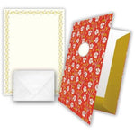 ACT Papier à Lettres-Papier a Lettres-Acte tre-Fleurs rouge-Papeterie du Dôme