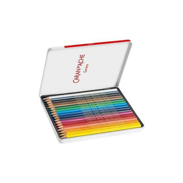 CA Boîte de 18 Crayons Swisscolor Aquarellable-Boîte à Crayons-Caran d'Ache-Papeterie du Dôme