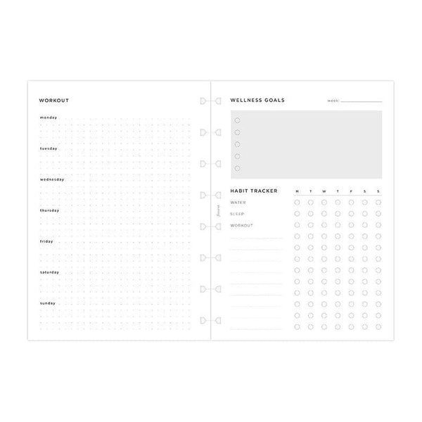 FFX Notebook A5 Wellness Tracker-Recharge-Filofax-Papeterie du Dôme