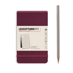 LCHT Bloc-Notes A6 Rigide-Bloc Notes-Leuchtturm 1917-A6-Ligné-Port Red-Papeterie du Dôme