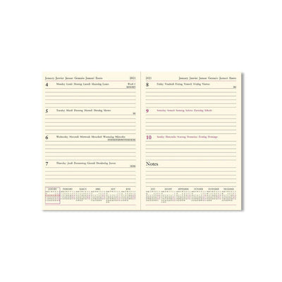 Letts Agenda Lecassa A5 Semainier-Agenda-Letts-Papeterie du Dôme