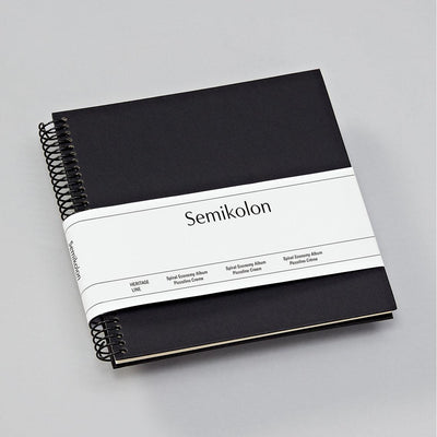 SMK Album Photo Spirale Piccolino Economy-Album Photo-Semikolon-17 x 17 cm-Noir-Crème-Papeterie du Dôme